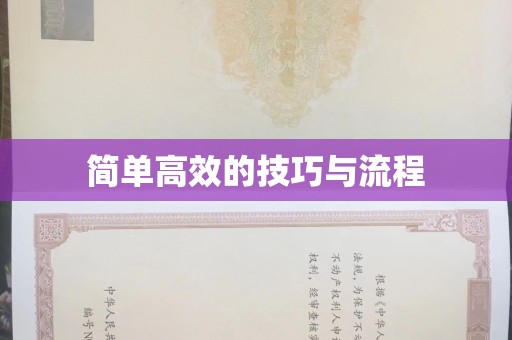 东莞简单高效的技巧与流程