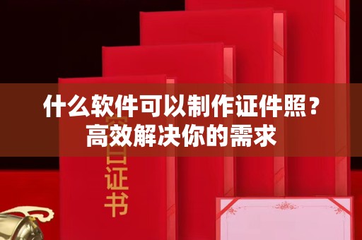 东莞什么软件可以制作证件照？高效解决你的需求