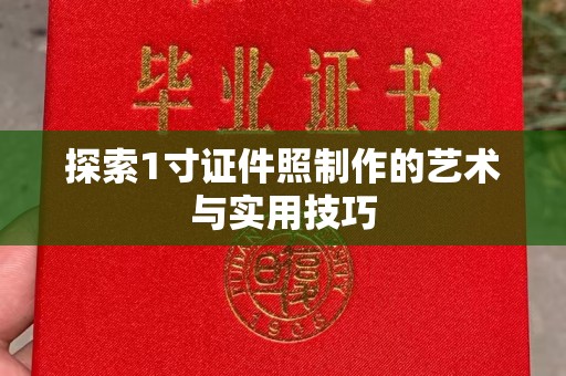 东莞探索1寸证件照制作的艺术与实用技巧