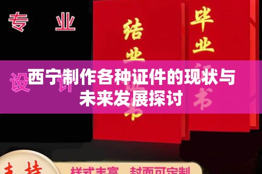东莞西宁制作各种证件的现状与未来发展探讨
