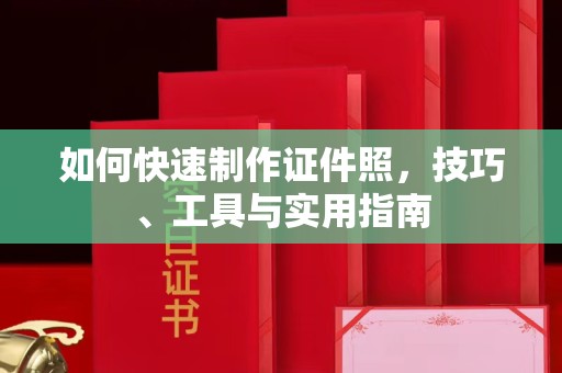 东莞如何快速制作证件照，技巧、工具与实用指南