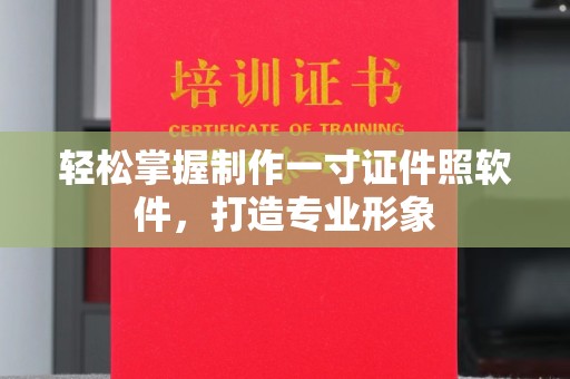 东莞轻松掌握制作一寸证件照软件，打造专业形象