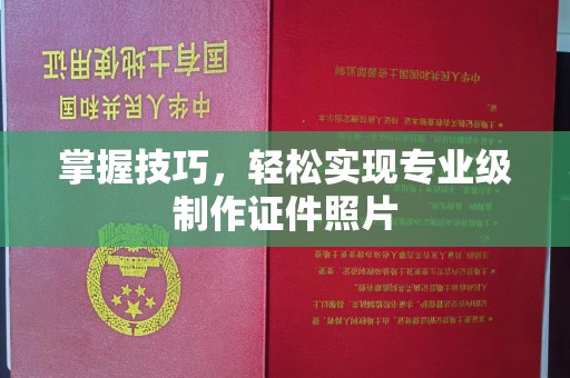东莞掌握技巧，轻松实现专业级制作证件照片