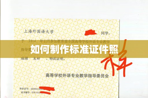 东莞如何制作标准证件照