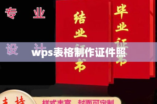 东莞wps表格制作证件照