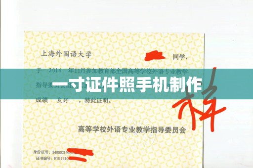 东莞一寸证件照手机制作